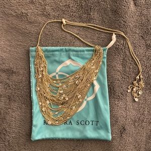 Gold Kendra Scott pendant necklace adjustable